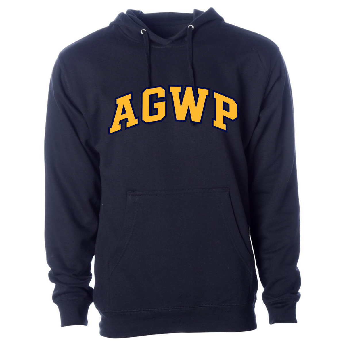 Unisex Midweight Hooded Sweatshirt AGWP Logo - Classic Navy
