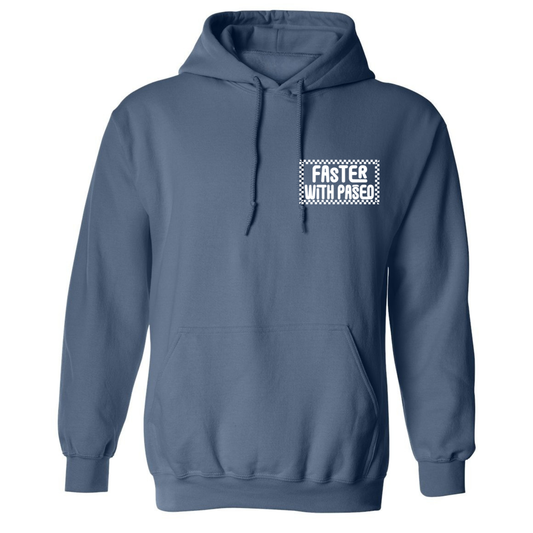 Paseo Aquatics Checkerboard Logo Hoodie - Indi Blue