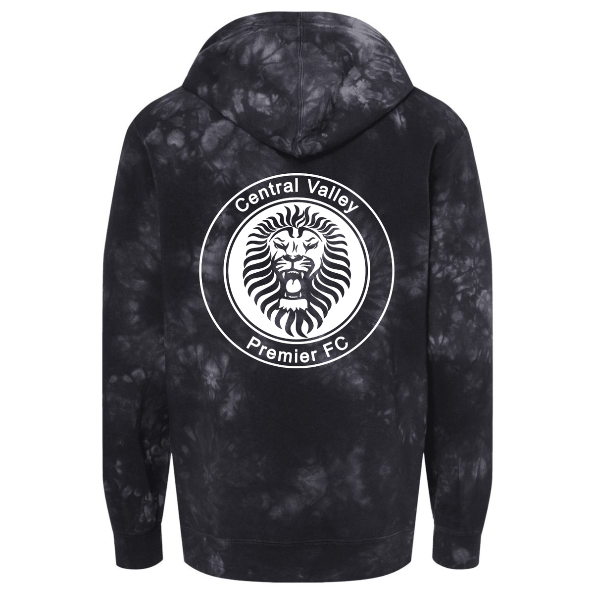 YOUTH CVP White logo Tie-Dyed Hoodie - Black