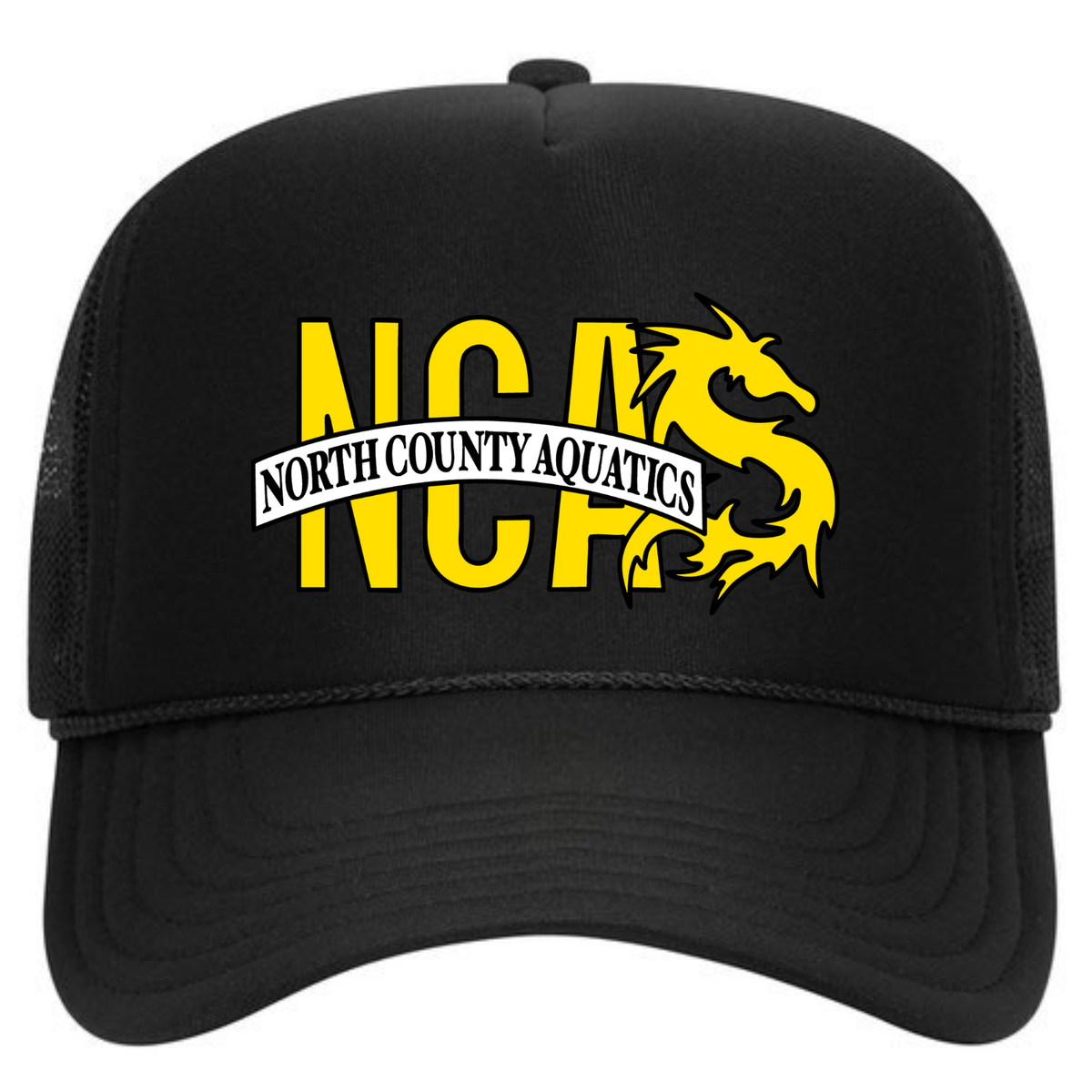 North County Aquatics Foam Trucker Hat - Black