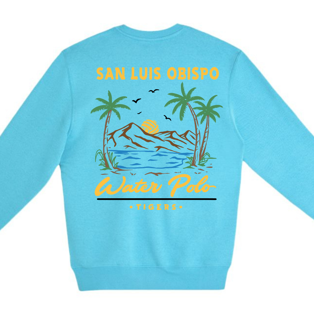 SLO Polo Paradise Crewneck - Ocean Blue