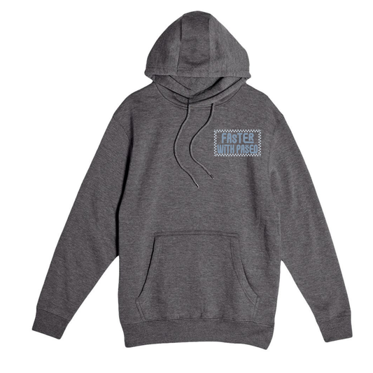 Paseo Aquatics Checkerboard Logo Hoodie - Charcoal