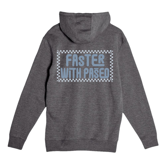 Paseo Aquatics Checkerboard Logo Hoodie - Charcoal