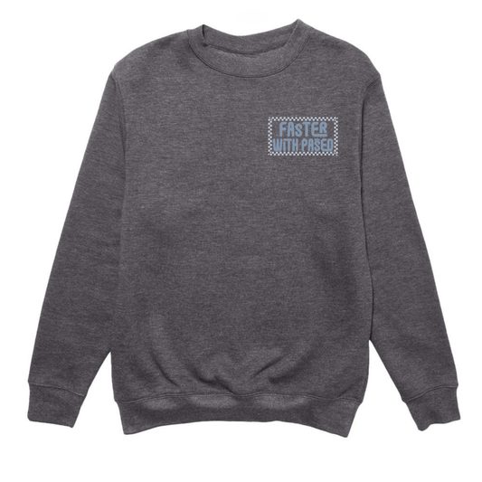 Paseo Aquatics Checkerboard Crewneck - Charcoal