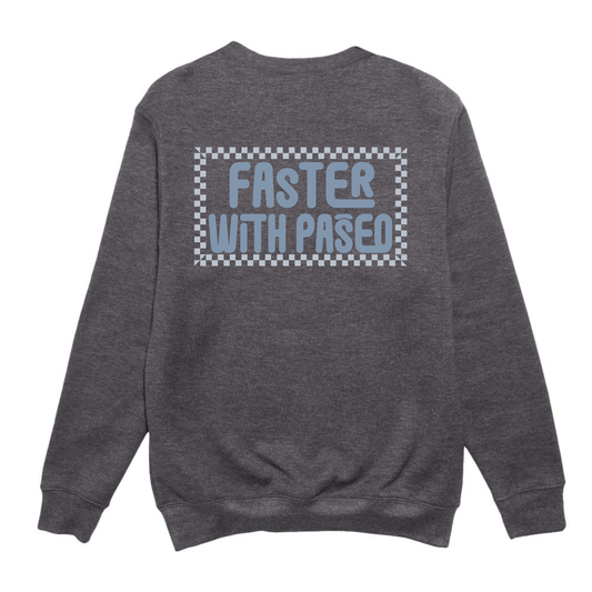 Paseo Aquatics Checkerboard Crewneck - Charcoal