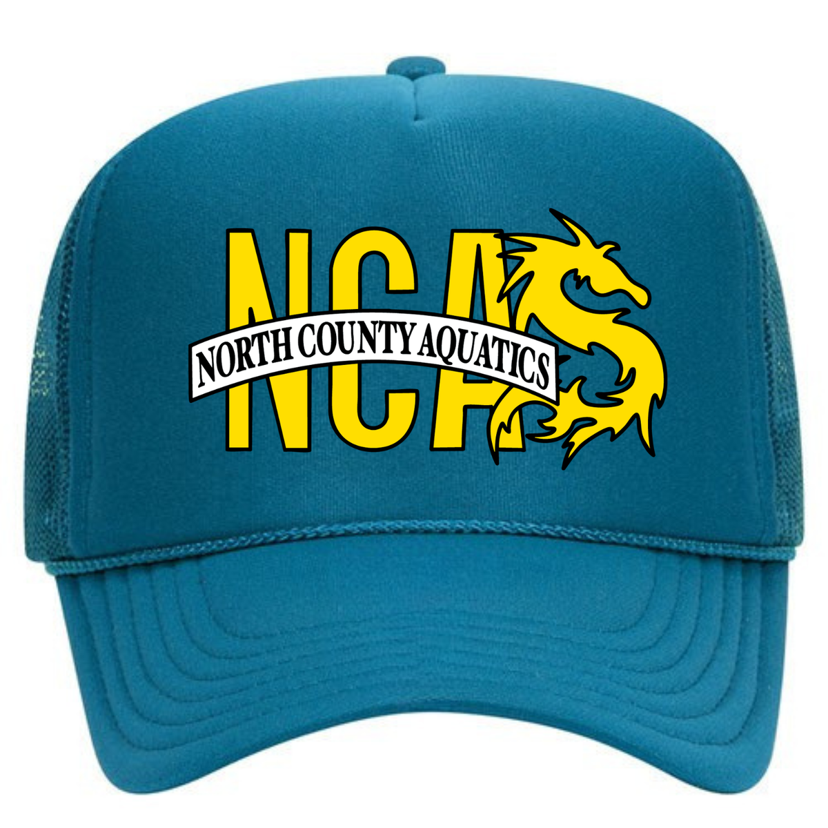 North County Aquatics Foam Trucker Hat - Turquoise