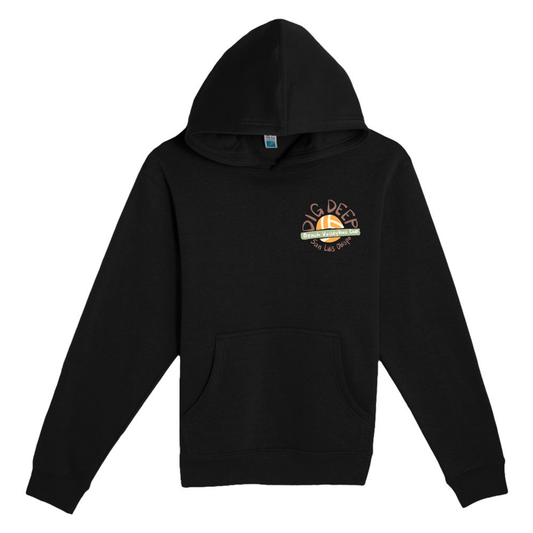 YOUTH Dig Deep Circle Logo Hoodie - Black