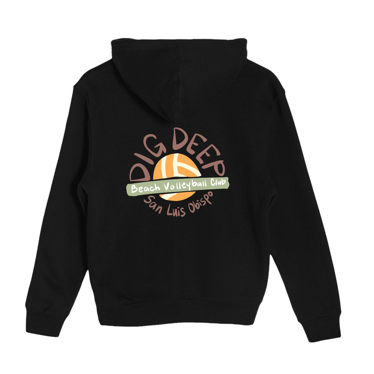 YOUTH Dig Deep Circle Logo Hoodie - Black
