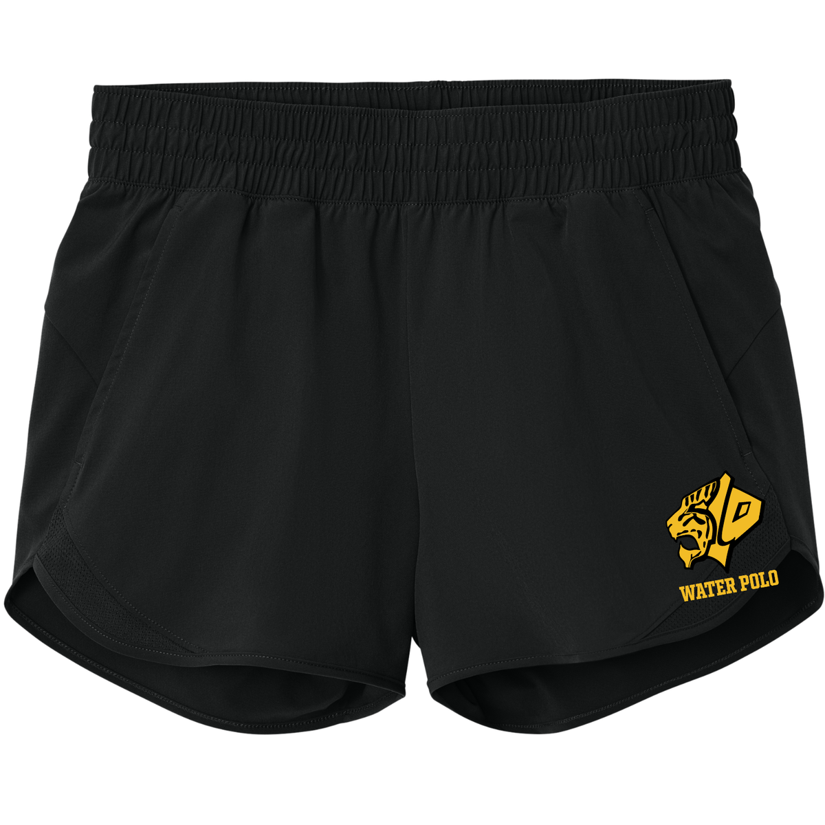 Women's SLO Polo Tiger Head Sport Shorts - Black