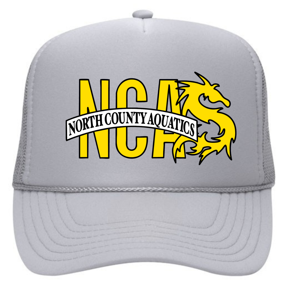 North County Aquatics Foam Trucker Hat - Silver