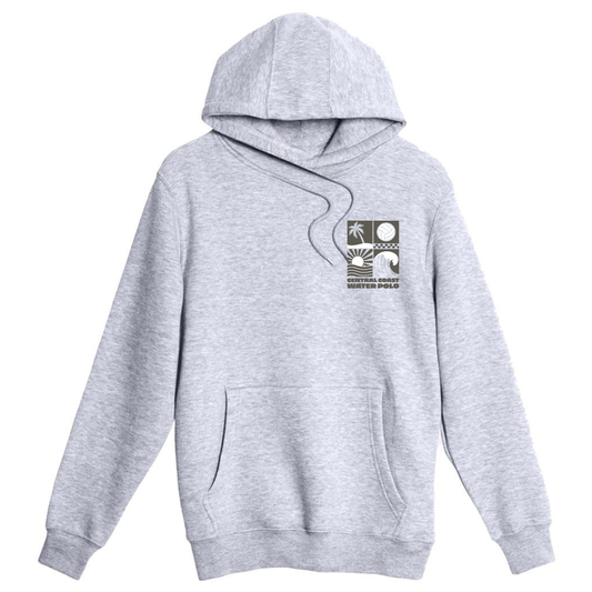 CCWP Four Square Logo Hoodie Charcoal - Heather Grey