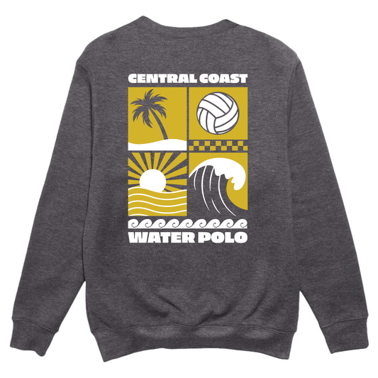 CCWP Four Square Logo Crewneck - Charcoal Heather