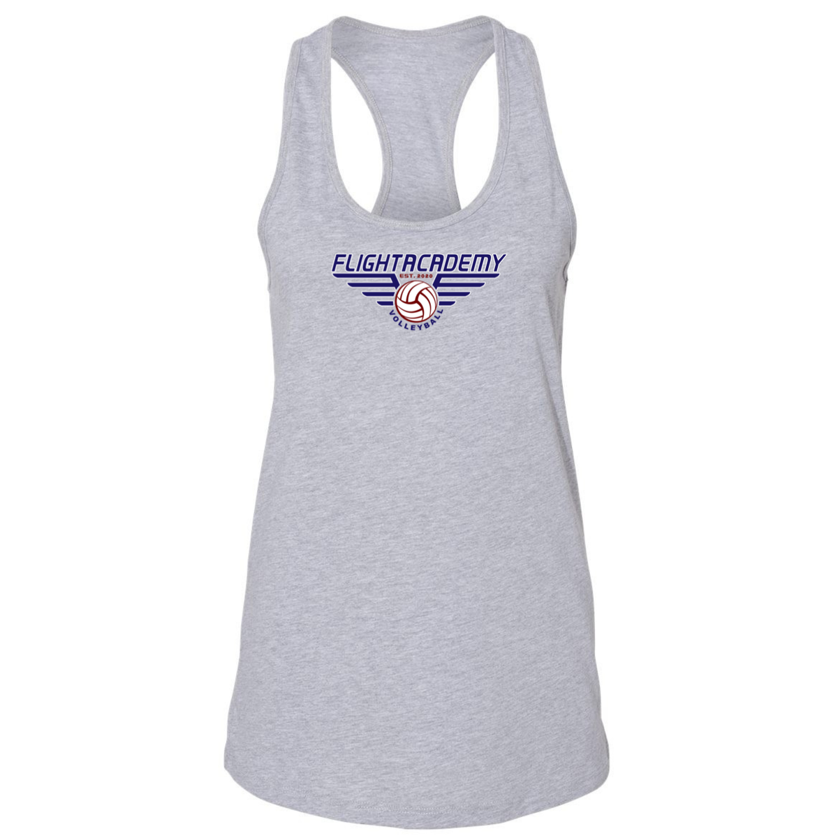 Women's Flight Academy Volleyball Jersey Racerback Tank - Athletic Heather