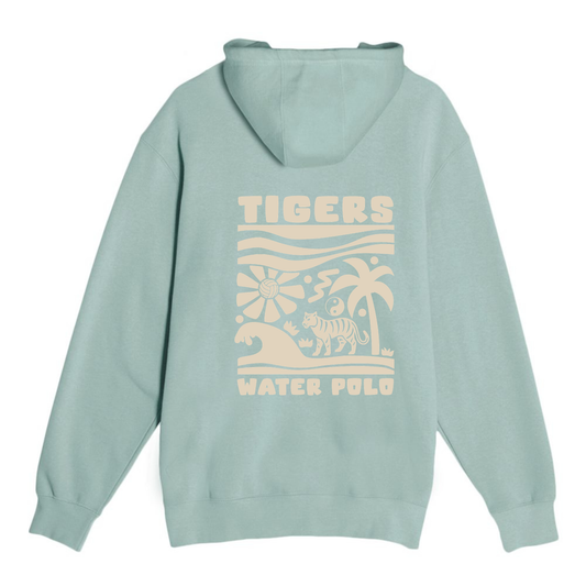 SLO High Girls Water Polo Tiger Jungle Hoodie - Seafoam