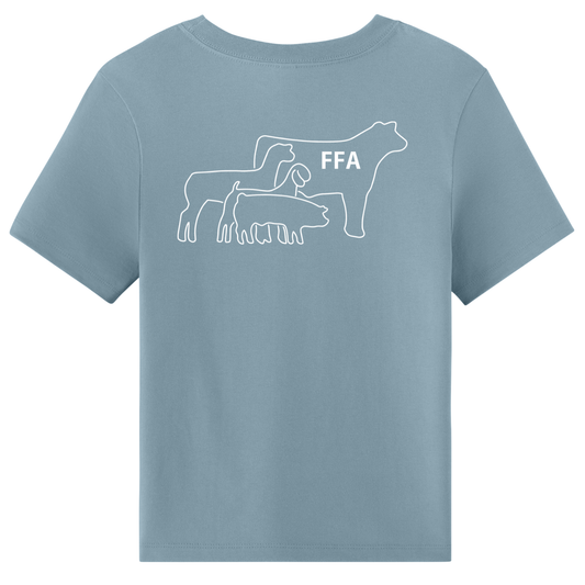 SLO FFA Women's 6 oz. Heavyweight Tee - Vintage Denim