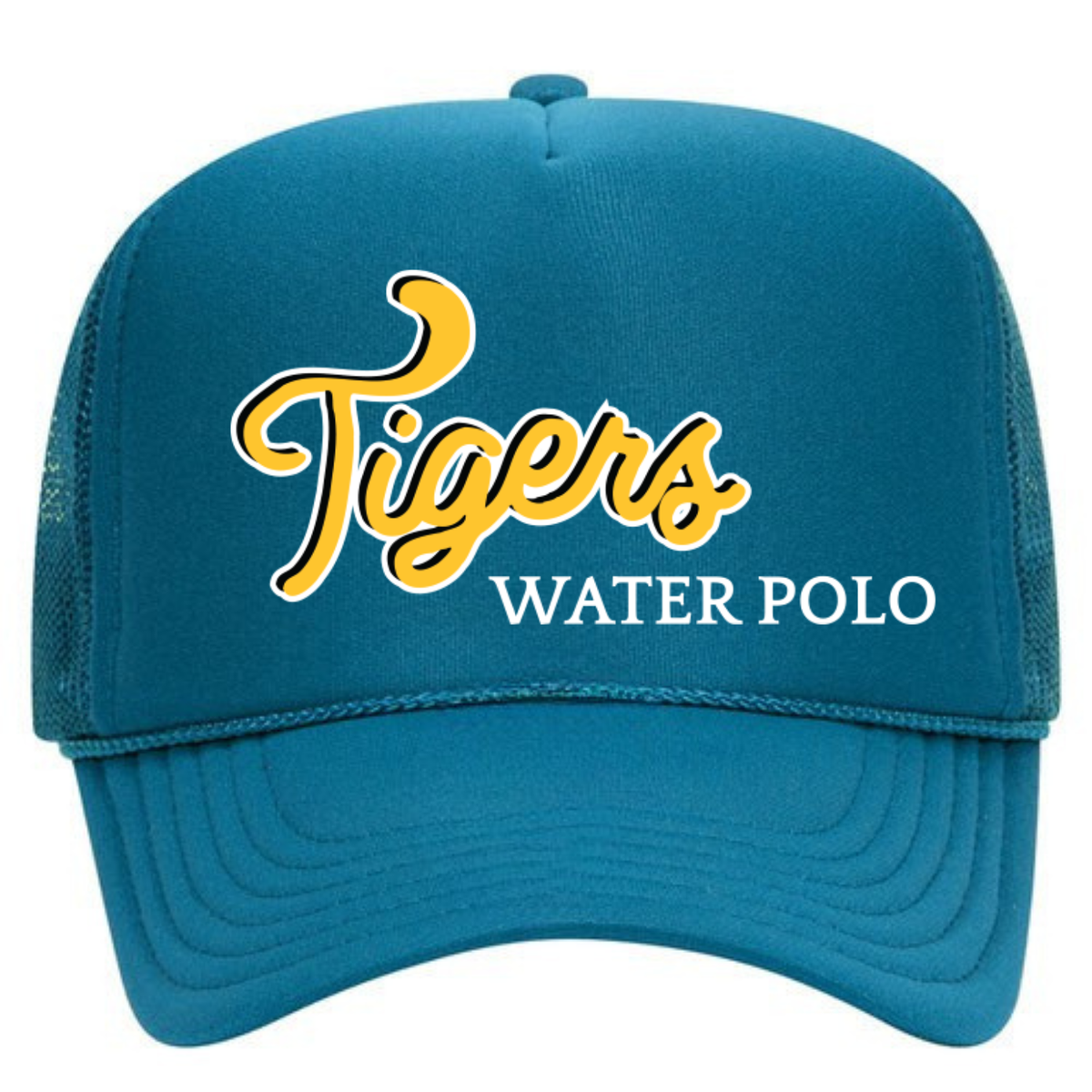 SLO Tigers Water Polo Foam Trucker - Turquoise