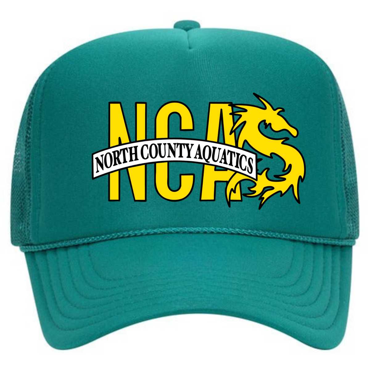 North County Aquatics Foam Trucker Hat - Jade