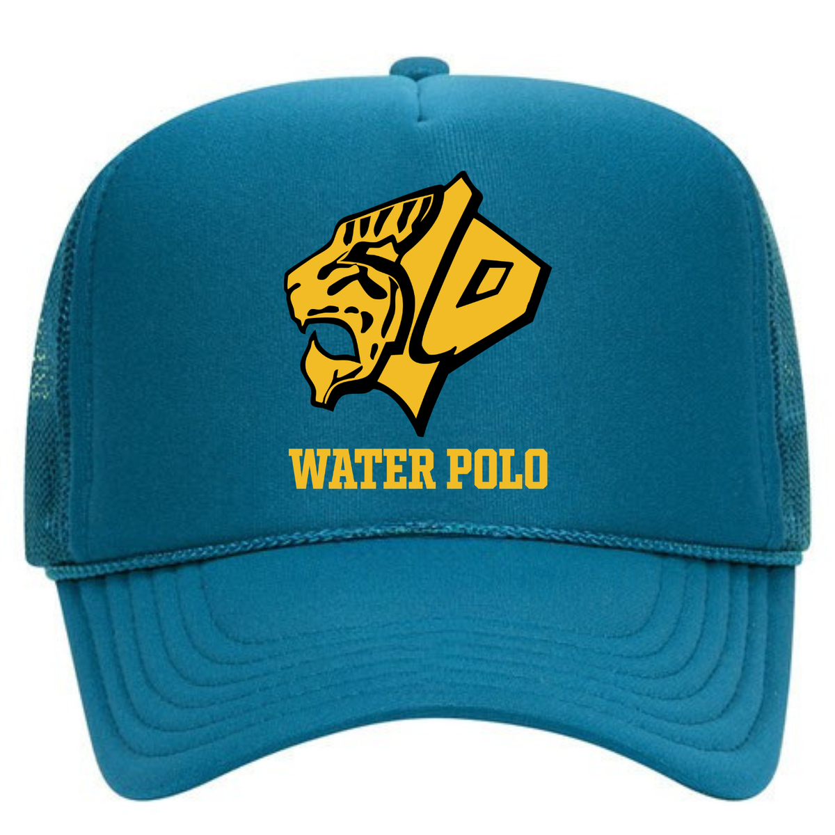SLO Tiger Head Water Polo Foam Trucker - Turquoise