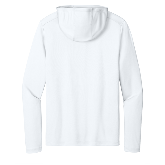 Dri-Fit UPF 50 CVP Long Sleeve Performance Hoodie Black/Yellow Logo - White