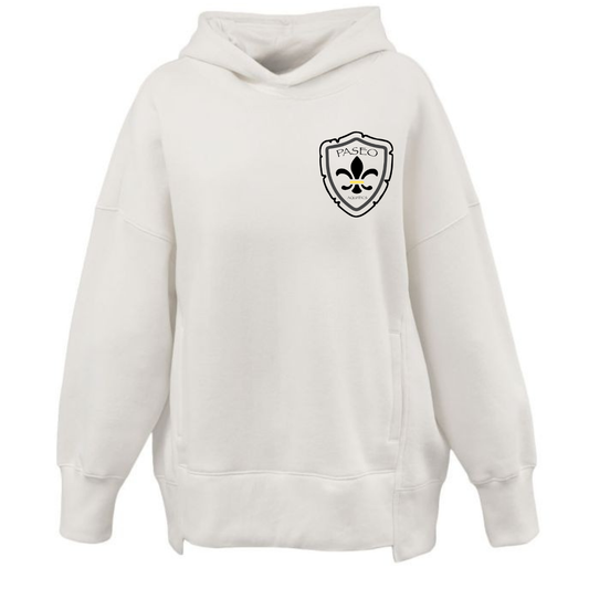 Women's Oversize Hoodie Paseo Aquatics Black Logo - Cream