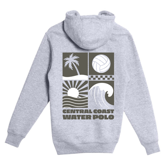CCWP Four Square Logo Hoodie Charcoal - Heather Grey