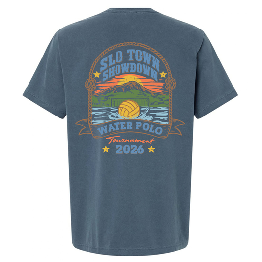 SLO Town Showdown Garment Dyed Tee - Washed Denim