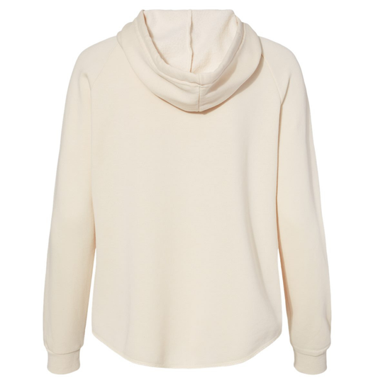 Women's SLO Polo Tigers Wave Wash Zip Up Hoodie - Bone