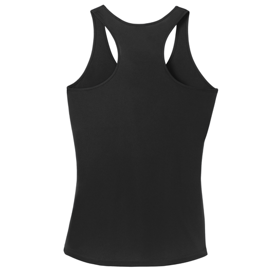 Women's Dri Fit Dig Deep Volleyball Circle Logo T-Back Tank - Black