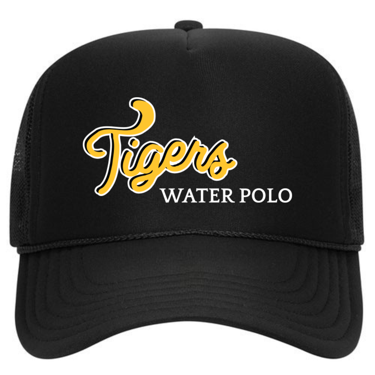 SLO Tiger Water Polo Foam Trucker - Black