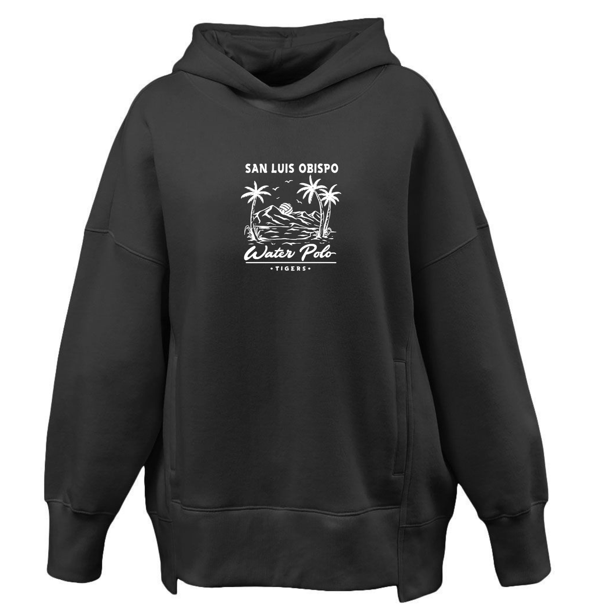 Women's Oversize Hoodie SLO Polo Paradise - Black