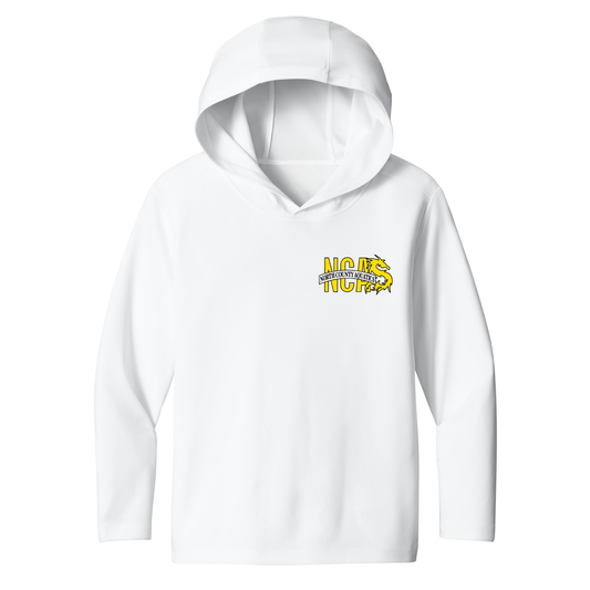 YOUTH 50 UPF NCA Dri Fit Performance Hoodie - White