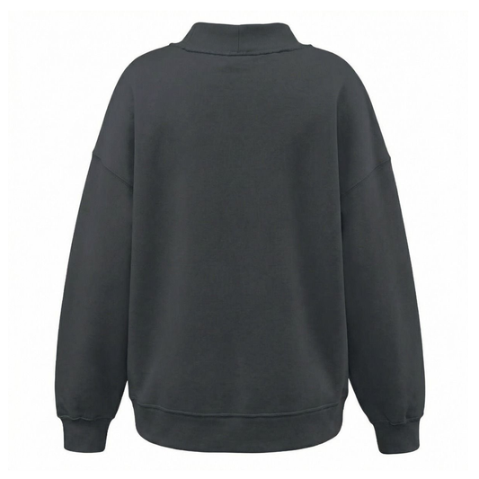 Women's Paseo Aquatics Longer Length Mockneck Sweatshirt - Black