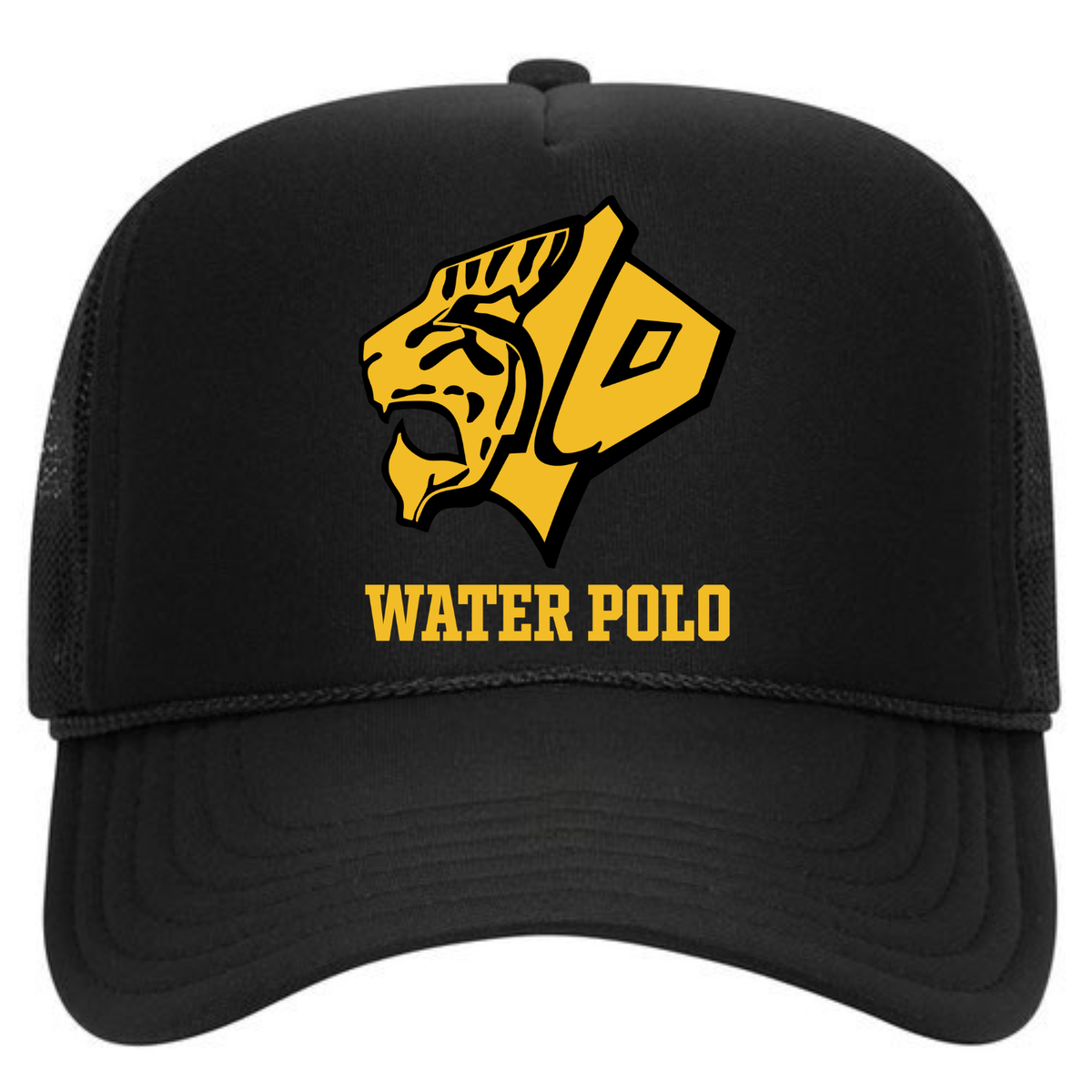 SLO Tiger Head Water Polo Foam Trucker - Black