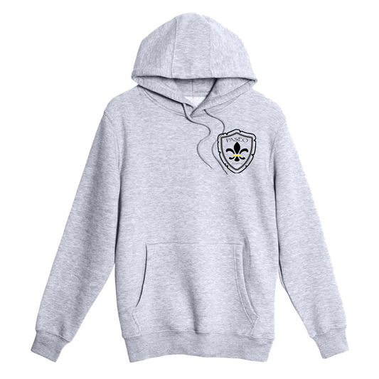 Paseo Aquatics Black Logo Hoodie - Heather Grey
