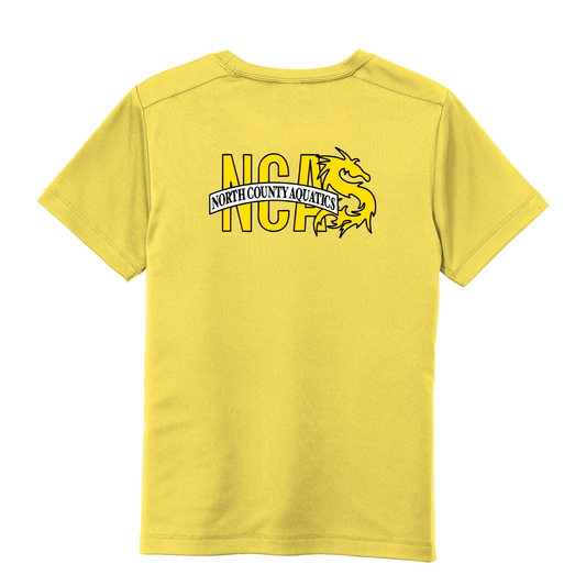 YOUTH UPF 50 NCA Performance Tee - Yellow