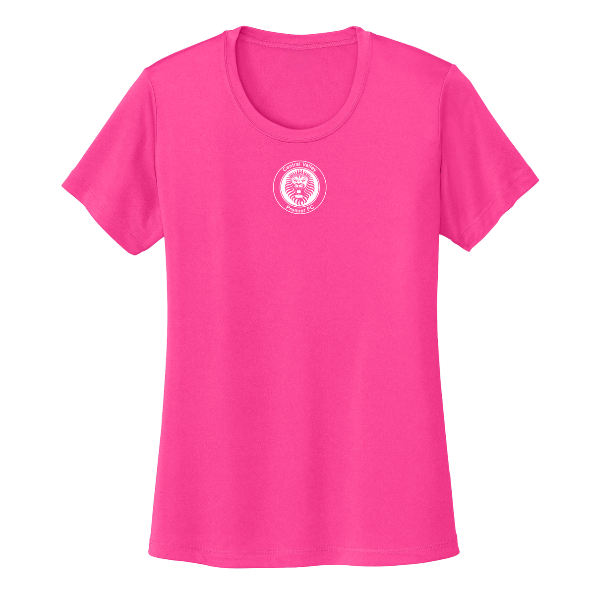Women's Dri-Fit CVP Tee White Logo - Neon Pink