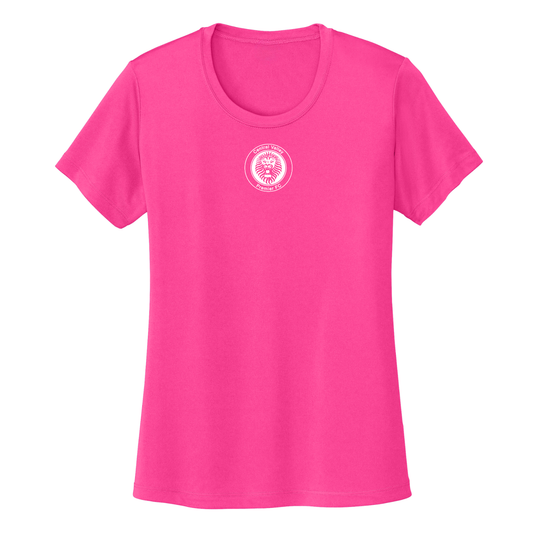 Women's Dri-Fit CVP Tee White Logo - Neon Pink