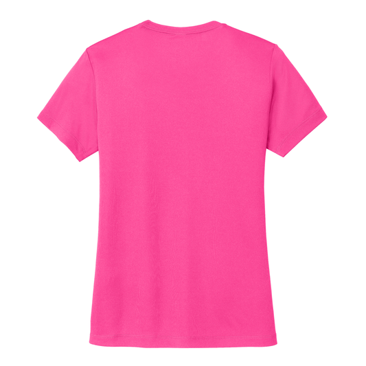 Women's Dri-Fit CVP Tee White Logo - Neon Pink