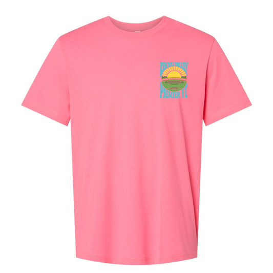 CVP Sunset Logo T-Shirt - Neon Pink
