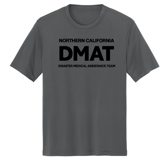 Off Duty - DMAT Nor Cal Black Logo Dri Fit-Tee - Iron Grey