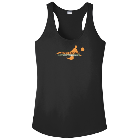 Women's Dri Fit Dig Deep Logo T-Back Tank - Black