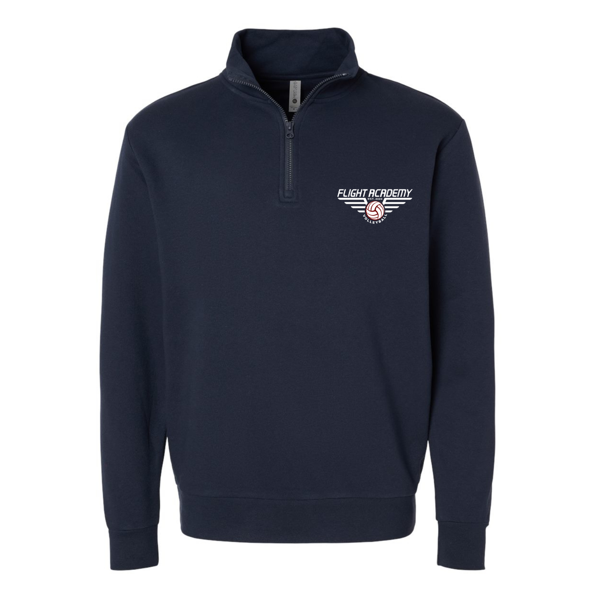 Unisex Flight Academy Fleece 1/4 Zip Pullover - Navy