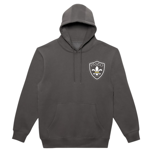 Paseo Aquatics White Logo Hoodie - Smoke