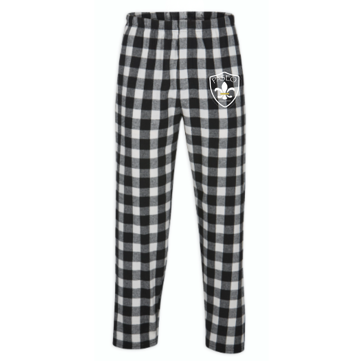 Men's CVP Plaid Flannel Pants  - Black/White