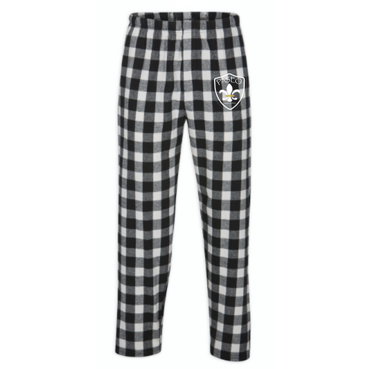 Men's CVP Plaid Flannel Pants  - Black/White