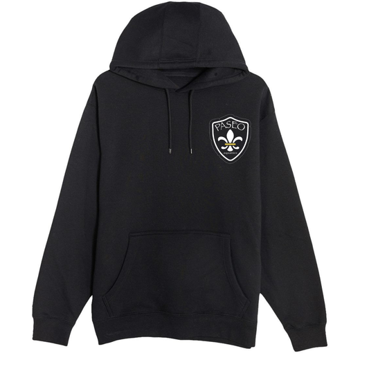 Paseo Aquatics White Logo Hoodie - Black