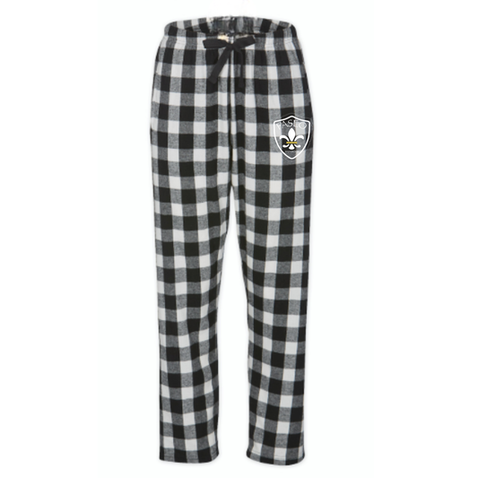 Women's Paseo Swim Club Plaid Flannel Pants - Black/White