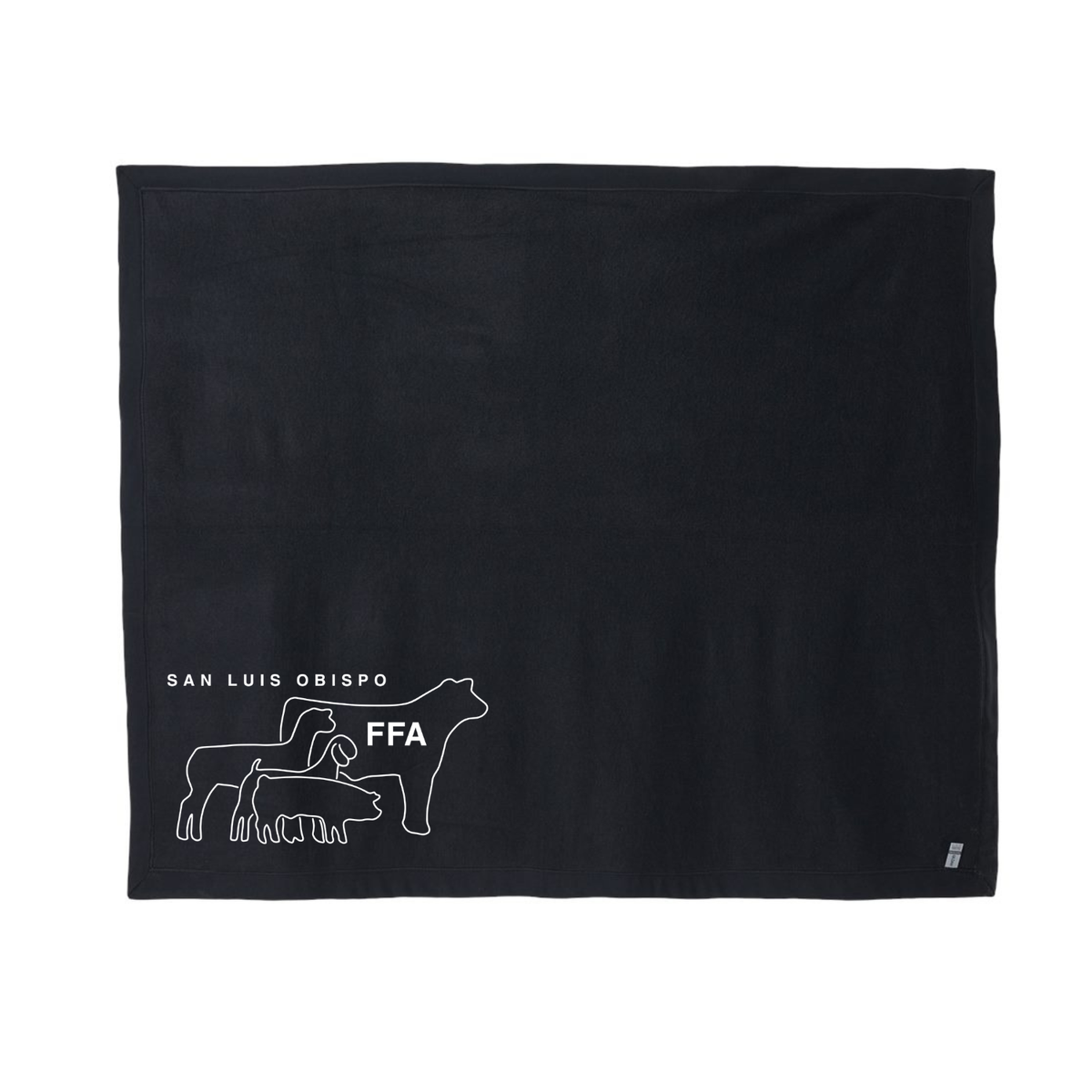 SLO FFA Heavy Blend Fleece Stadium Blanket - Black