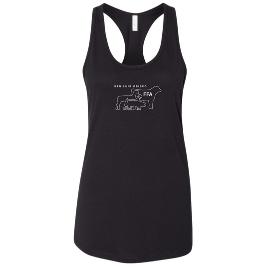 Women's SLO FFA Racerback Tank - Black
