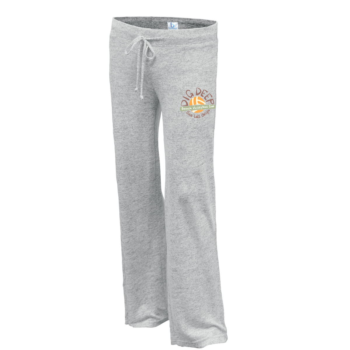 Women's Dig Deep Circle Logo Ultra Soft Pants - Heather Gray